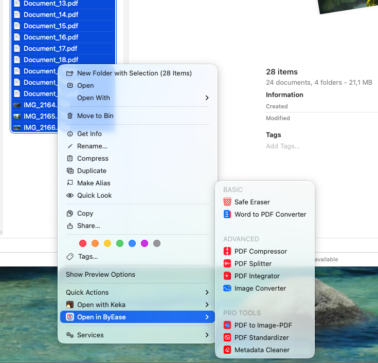 Finder Integration