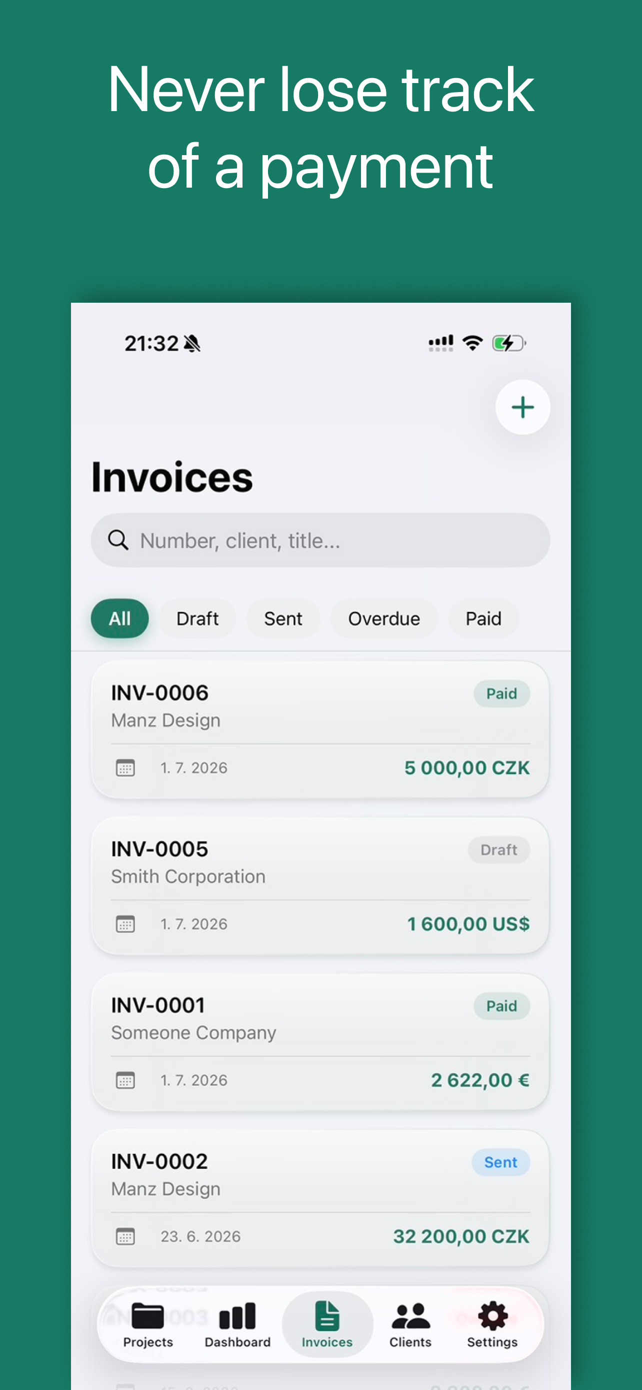 Payment Tracking